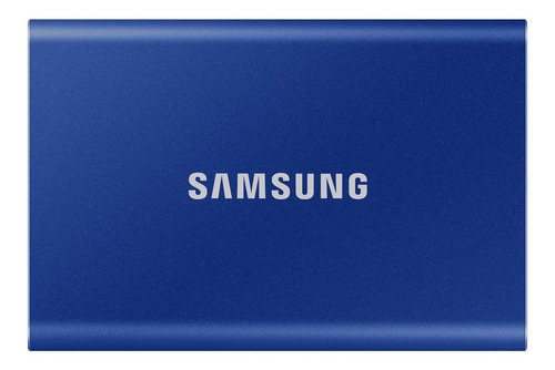 Imagen 1 de 4 de Disco sólido externo Samsung Portable SSD T7 MU-PC1T0 1TB azul