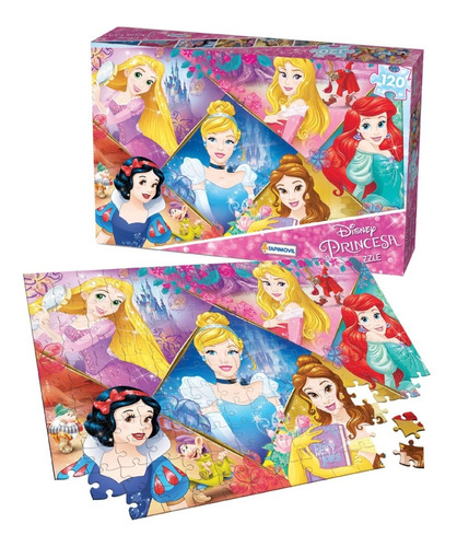 Puzzle 120 Piezas Disney Princesas - Tapimovil Art. Dpu07330