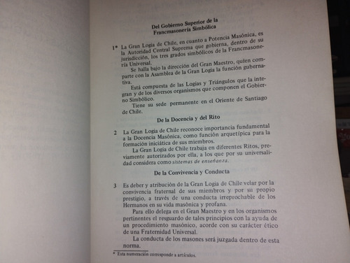 Constitución Y Reglamento General 1984 - Gran Logia De Chile (Usado)