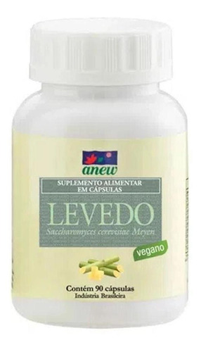 Levedo Da Anew - Sem Glúten - Vegano - 90 Cápsulas