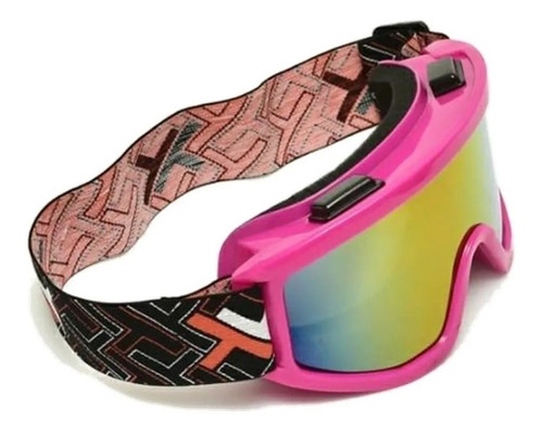 Oculos Motocross Trilha Enduro Espelhado Mattos Racing Rosa