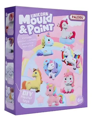 Kit De Manualidades De Unicornios Para Pintar – 12 Figuras, Pinturas Brillantes Y Accesorios Para Niñas 3-9 Años