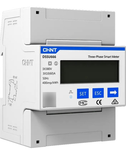 Medidor De Energia Trifásico Riel Din 230/400v Modbus Chint