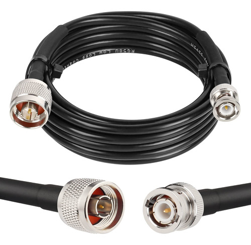 Mookeerf Cable Coaxial N Macho A Bnc De 10 Pies, Cable Coaxi