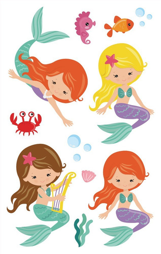 Imagen 4 de 10 de Tatuajes Temporales Tattoo Sirena X10 Planchas Souvenir