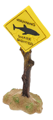 Tablón De Advertencia De Tiburones Para Decoración De Acuari