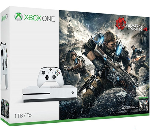 Consola Xbox One S 1tb + Juego Gears Of War 4.garantia 1 Año