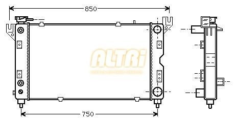 Radiador Chrysler Caravan/voyager 96/00 Caja Aut. Consutar S