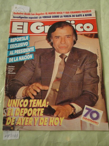 El Grafico 3646 Menem Ferro Gatti Boca Foreman Traverso