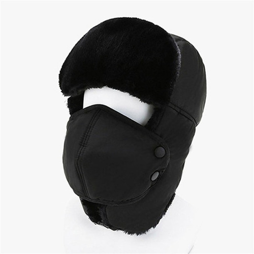 Gorro Ruso Ushanka Con Tapa Boca Removible Muy Abrigador