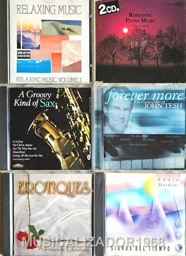 Lote De 6 Cds De Música Instrumental, Relax Import Envíos Si