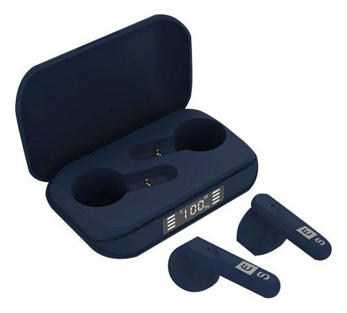 Auriculares Tws Eurosound Brick Bk-1110 Azul