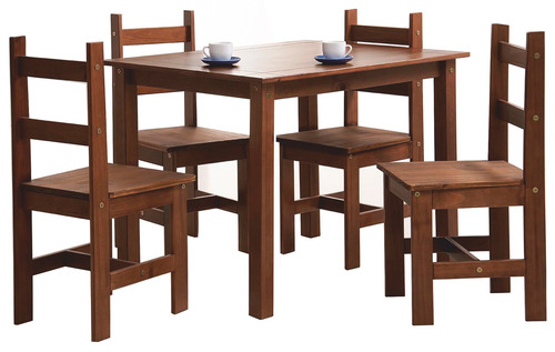 Juego De Comedor Mexicano Madera Maciza Envio Gratis