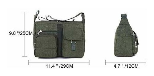 Fabuxry® Bolsos de hombro para mujer Bolso casual Bolsa de viaje Messenger Cross Body Nylon Bags 
