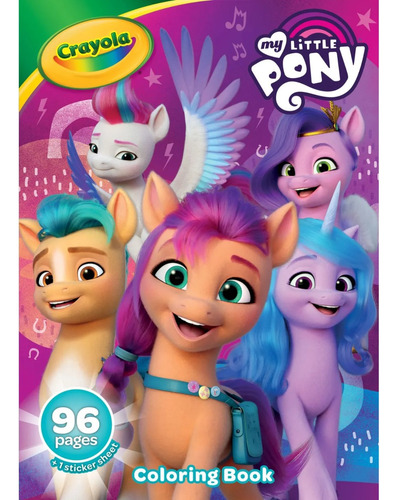 Crayola - My Little Pony Libro Para Colorear Con Stickers 