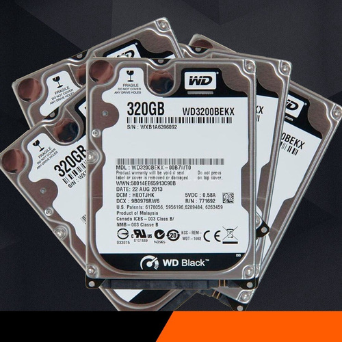 Paq 5 Discos Duros Para Laptop 320gb