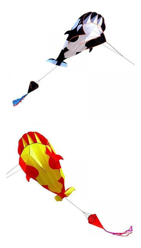2x 3d Whale Kite Grandes Regalos Para Niños Parafoil Para