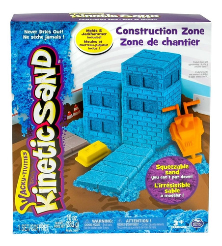 Kinetic Sand, Construction Zone, Set Arena Moldeable