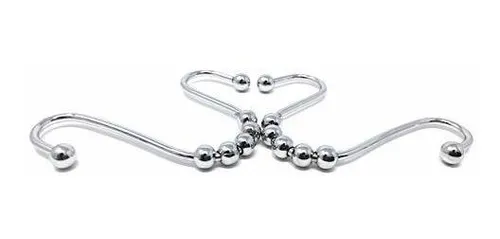Ganchos Para Cortina De Baño De Acero Inoxidable, Set De 12