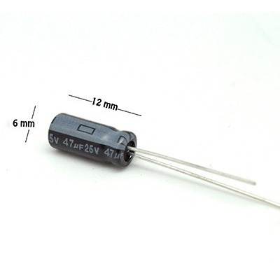 Capacitor Electrolitico 47uf 25v Ce-47/25v-teapo
