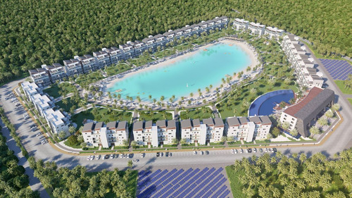 Apartamento En Punta Cana Con Lago Y Playa Artificial