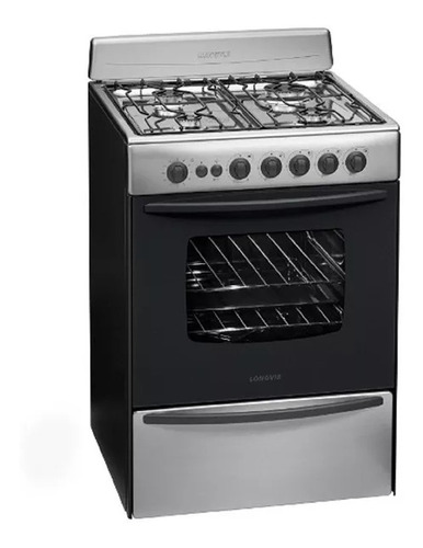 Cocina A Gas Longvie 13601xf De 60 Cm