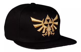 Gorra Plana Zelda Bordado Hilo Dorado Trifuerza Chola