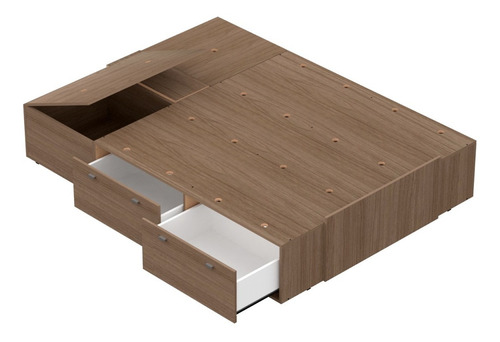 Box Plataforma 2 Plazas 4 Cajon Bauleras 140x196 Mosconi