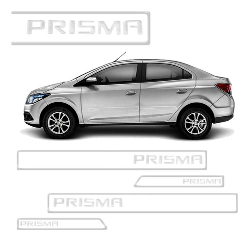 Friso Porta Prisma Cromado 4 Peças Lateral