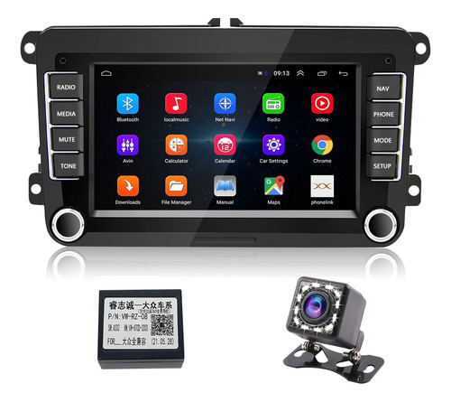 2 Din 7 «android 9.1 Coche Stereo Radio Mp5 Para Vw