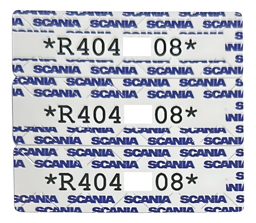 Etiqueta Autodestrutiva Com Chassi Scania 114 380 2003