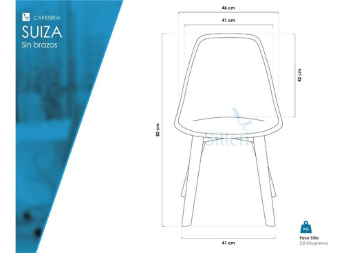 Silla Eames Plus Restaurante Comedor Cocina Suiza