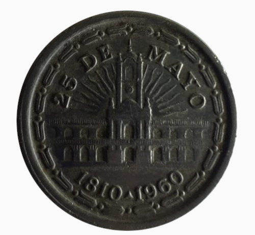 Moneda Argentina 1960 1 Peso Conmemorativa