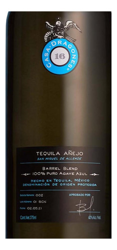 Tequila Casa Dragones Añejo 375 Ml