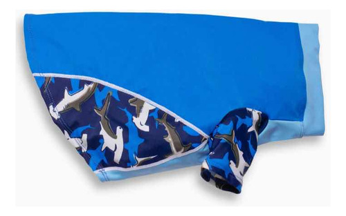 Playa Pup Camisa Solar Para Perro T- M  Azul Traje De Baño 