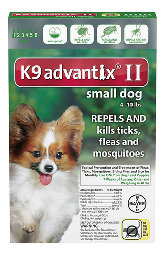 Advantix K9 Ii - Tratamiento Topico Para Pulgas Y Garrapatas