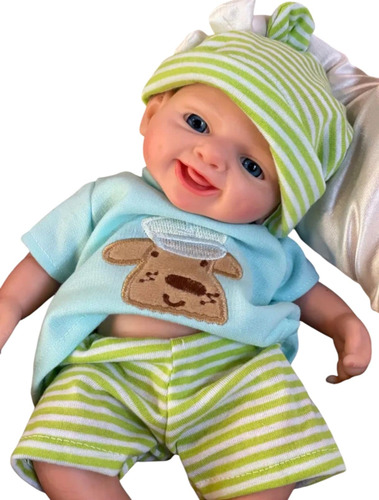 Bebé Reborn Original Silicona Sólida Blandito 26 Cm Sem Doll