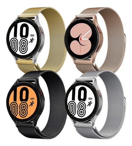 4 Correas Magnéticas For Samsung Galaxy Watch 5 Pro De 20 M