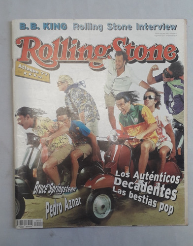 Revista Antigua * Rolling Stone * N° 10 Los Autenticos Decad