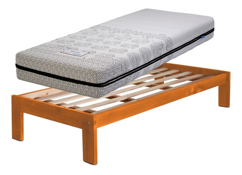 Colchon Suavestar Relax 1 Plaza 80x190 + Cama Tipo Sommier 
