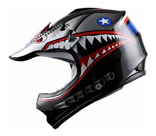 Wow Juventud Niños Motocross Bmx Mx Atv Dirt Bike Casco Tib