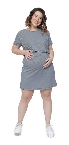 Vestido listrado cheap gravida