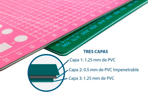 Base Tabla Salvacorte Rd Tapete Corte 45x60cm Mat Cutting A2