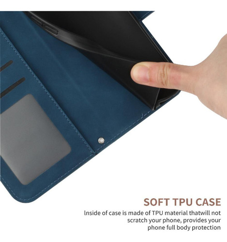 Funda Para Honor X7b Pu Funda Abatible De Cuero Tpu A De