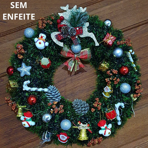 Guirlanda Enfeitar Porta Entrada Decoração Natal Luxuosa