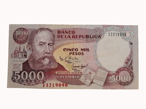Billete Antiguo 5000 Pesos De 1994  Pick - 440