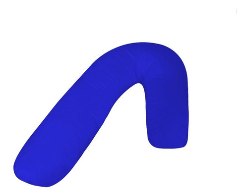 Travesseiro Bengala De Corpo Azul Royal Apoio Dormir De Lado Desenho do tecido Liso
