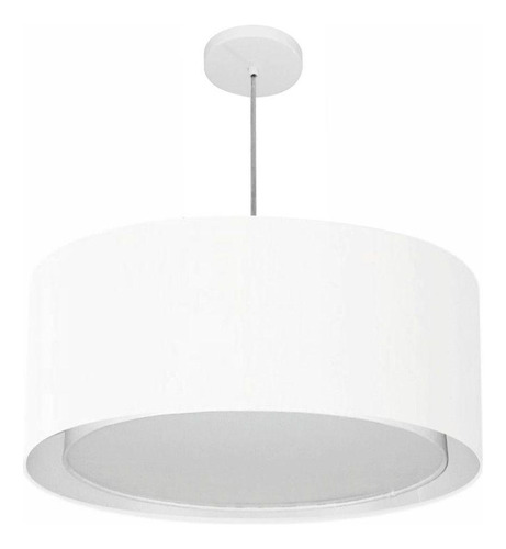 Pendente Cilíndrico Branco Mj-4291 Mesa De Jantar E Estar