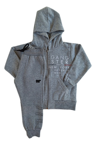 Conjunto De Moletom Menino Gangster Inverno Infantil