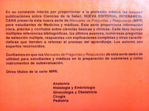 Medicina Interna Manual De Preguntas/respuestas - Con Anotac (Usado)